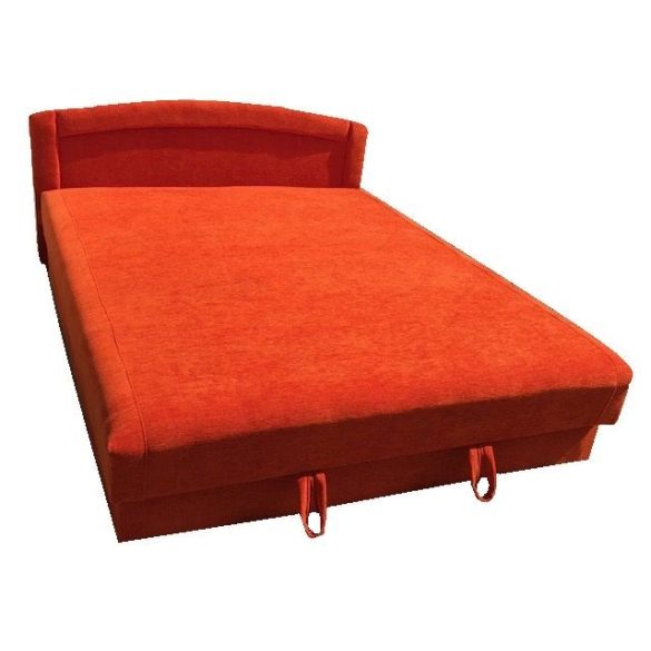 Hagyományos Extra erősített rugós francia ágy   (Narancs)