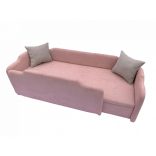 Teflonos bútorszövetből készült gyerekágy - babarózsaszín